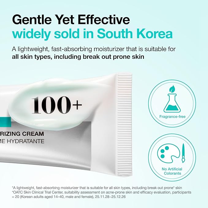 Anua PDRN Hyaluronic Acid 100 Moisturizing Cream, Lightweight, Non-Greasy - Image 7