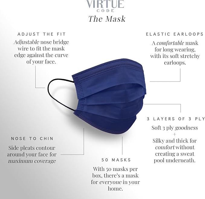 VIRTUE CODE Support Face Masks - Image 4