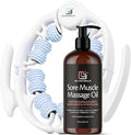 Arnica Sore Muscle Massage Oil and Massager Kit | Relaxing Post-Workout by M3Naturals