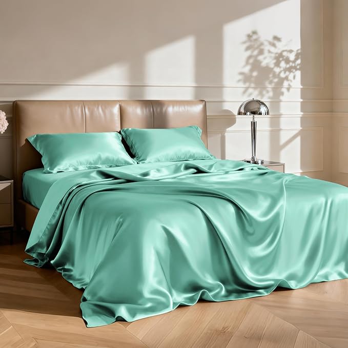 Love's cabin Twin Satin Sheets Sets - Image 2