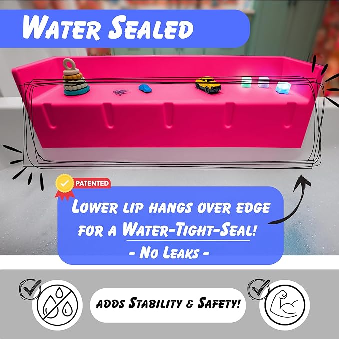 Tub Topper® Bathtub Splash Guard & Bath Shelf - Image 4
