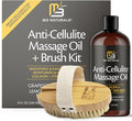 Anti Cellulite Massage Oil and Firm Dry Brush Kit | Collagen & Stem Cell Skin by M3Naturals