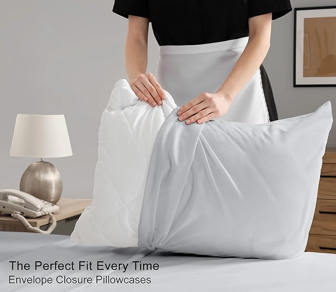 RUVANTI 100% Cotton Sheets – Queen Size Percale Bedding, Cooling & Breathable - Image 7