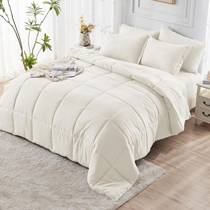 JOLLYVOGUE Queen Comforter Set, Ultra-Soft Bed in a Bag Queen Size 7 Pieces - Image 8
