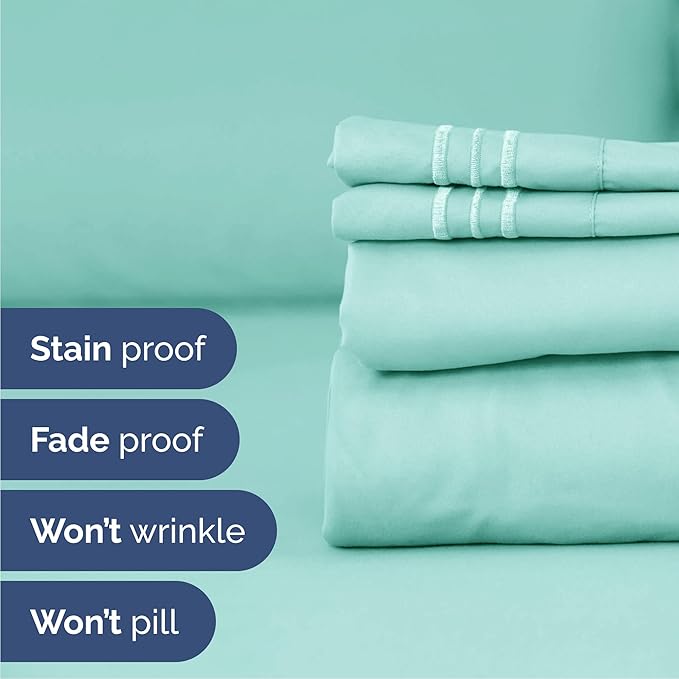 Queen Size 4 Piece Sheet Set - Image 5