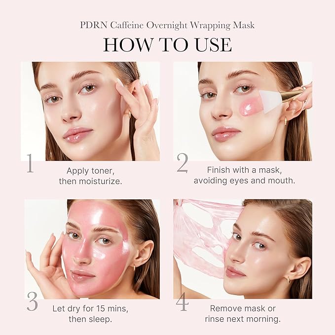 medicube Wrapping Mask PDRN Caffeine Overnight Peel Off Facial Mask | Firming - Image 5