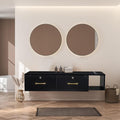 Wall Mount Styling Station for Hair Stylist, Wooden Hair Salon Station Storage by Unknown
