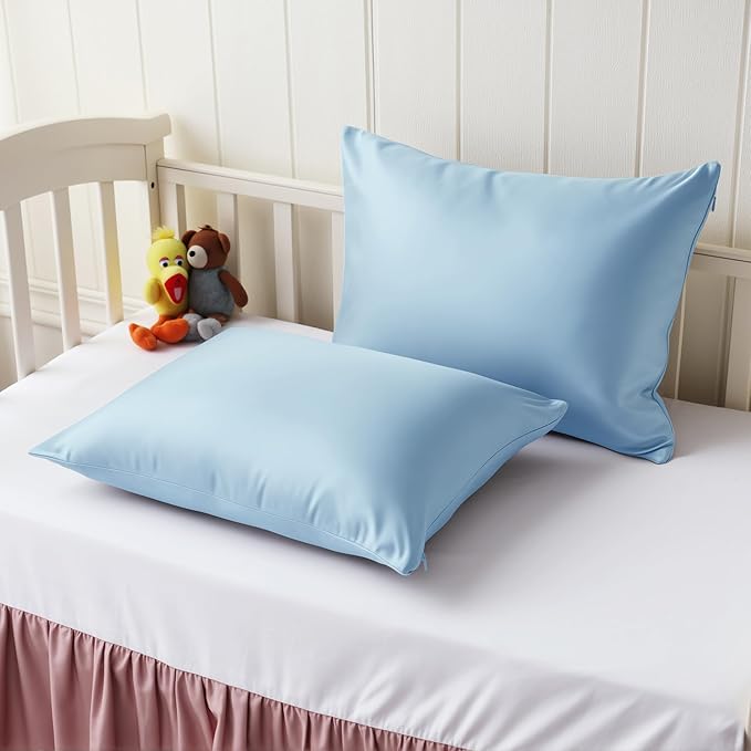 2 Pack Cooling Toddler Pillow Cases, Viscose Derived from Bamboo Small Pillow - Image 2