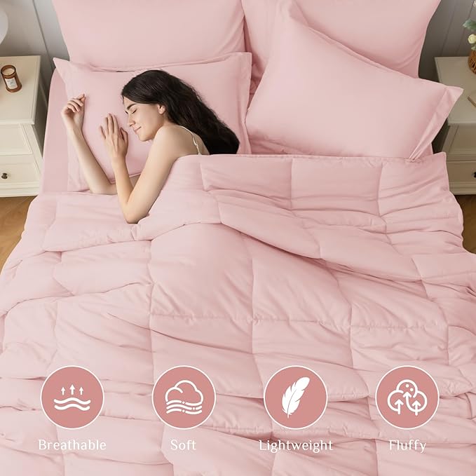 JOLLYVOGUE Twin XL Comforter Set, Ultra-Soft Bed in a Bag Twin XL Size 5 Pieces - Image 2