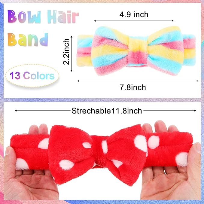 Jutom 74 Pcs Spa Headband Set 37 Styles Coral Fleece Terry Cloth Facial Hair - Image 2