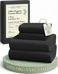 LANE LINEN 100% Organic Cotton Full Sheets Set, 4-Piece Pure Organic Cotton by LaneLinen