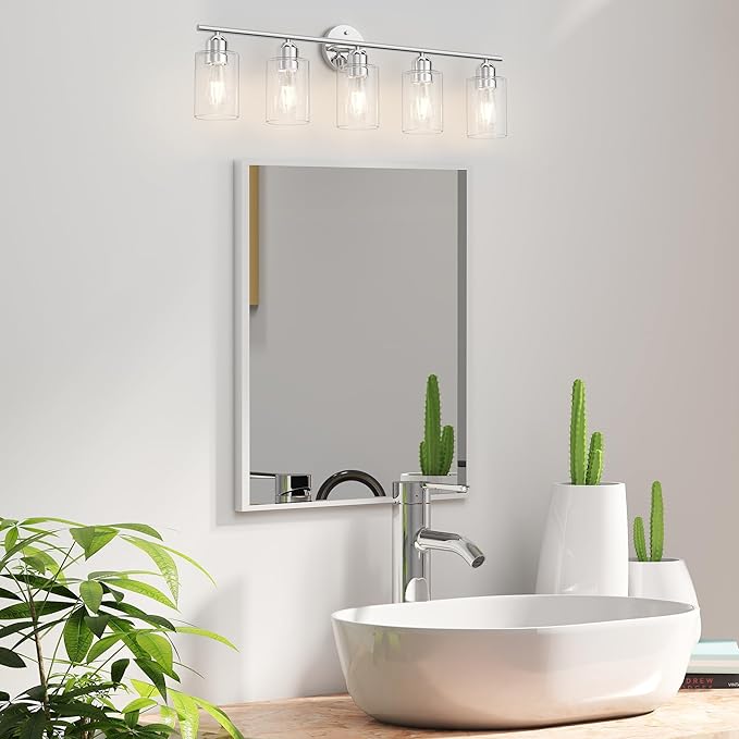 Espird Bathroom Vanity Light Fixtures Polished Chrome Bathroom Lighting Fixture - Image 6