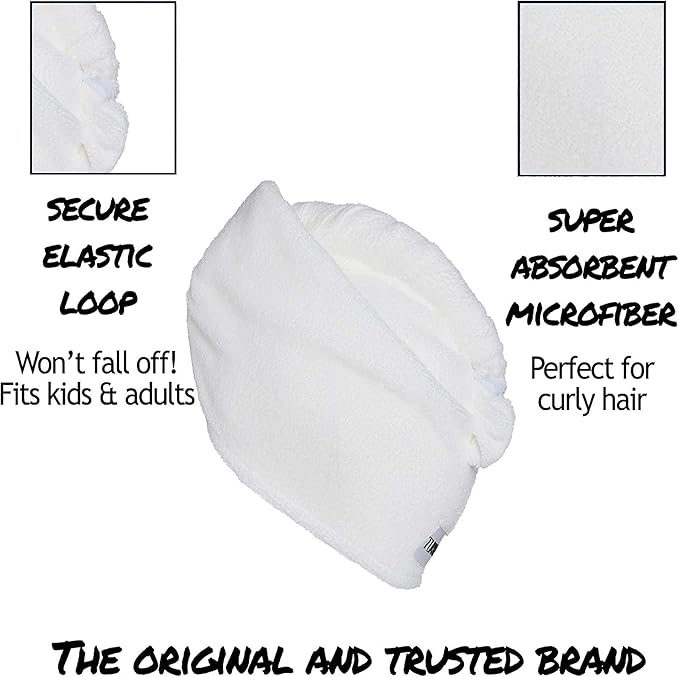 Turbie Twist 2-Pack Extra Long Microfiber Hair Towel - Image 7