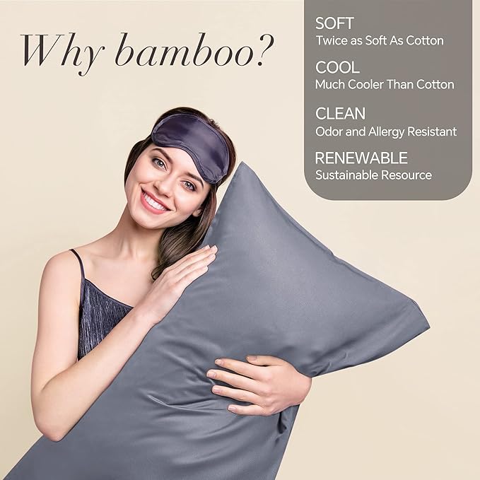BEDELITE Body Pillow Cover, Rayon Made from Bamboo, Cooling Body Pillow - Image 2
