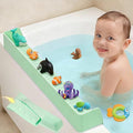 Bathtub Splash Guard for tub Kids& Bath Shelf for Kids – Toddler Bath Tray by Unknown