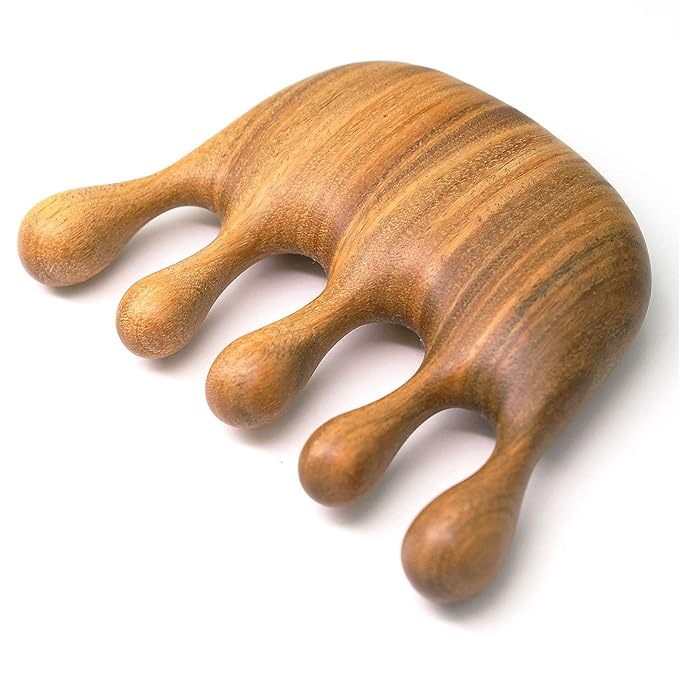 Wooden Scalp Massager Comb, Loc Comb by Moreinday
