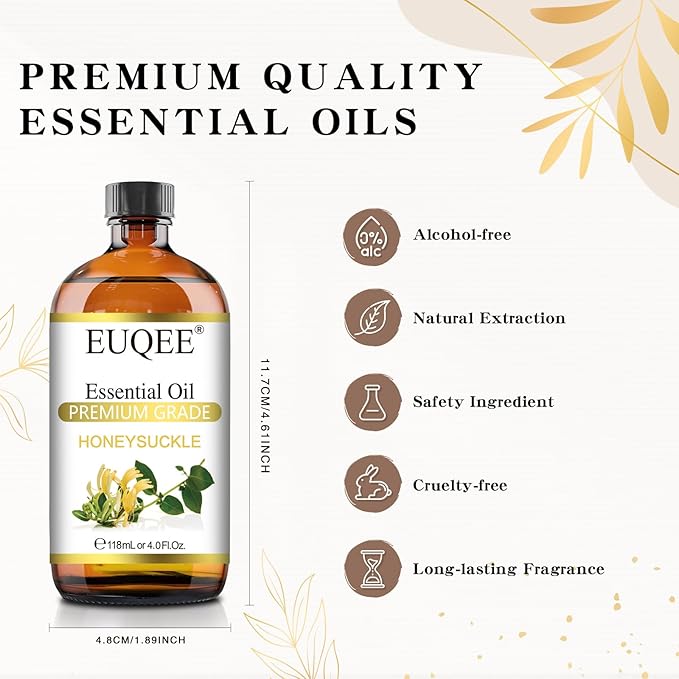 EUQEE Honeysuckle Essential Oil 118ml Pure Honeysuckle Oil Premium Essential - Image 5
