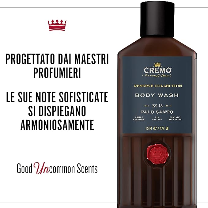 Cremo Body Wash for Men, Rich-Lathering Palo Santo, 16 Fl Oz - Image 6