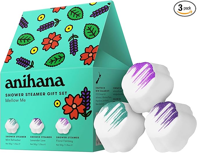 ANIHANA Shower Steamers Mellow Me 3 Pack Gift Set by Anihana