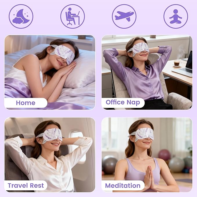 Aroma Season Steam Eye Mask, 5 Packs Unscented Self Heating Heated Eye Mask - Image 6