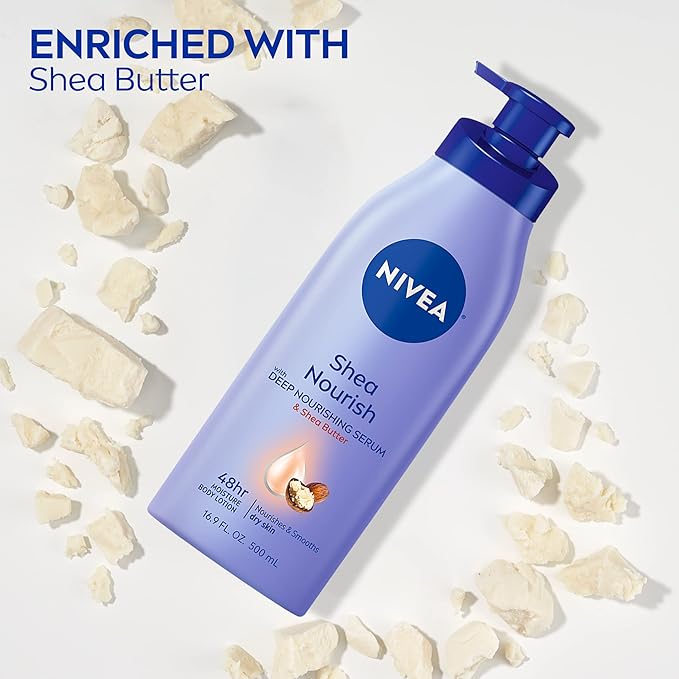 NIVEA Shea Nourish Body Lotion for Dry Skin - Image 4