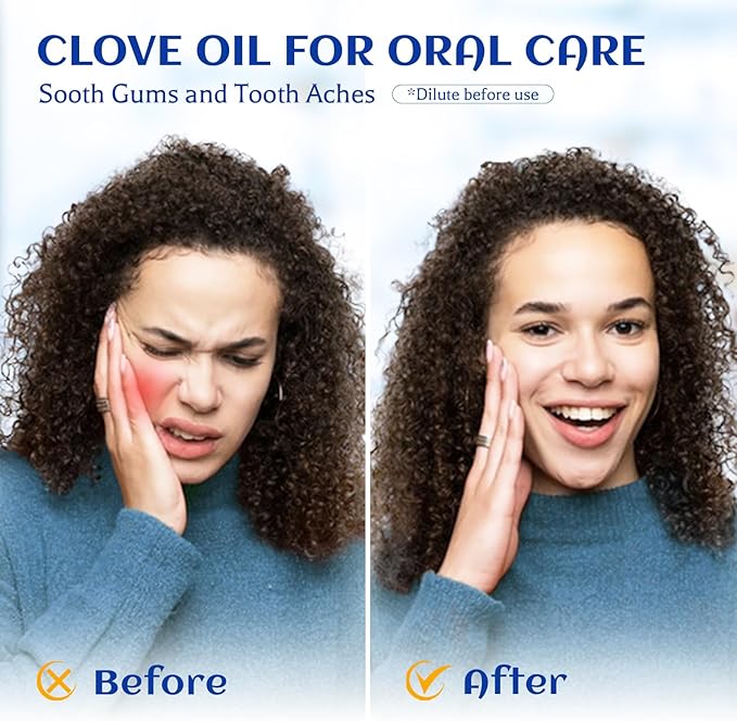 HIQILI 100ML Clove Oil for Teeth and Gums, Tooth Aches, Aromatherapy, 100% Pure - Image 2