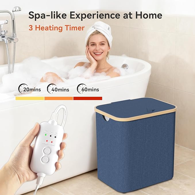 Towel Warmer & Laundry Basket 2-IN-1, Foldable Towel Warmer - Image 4