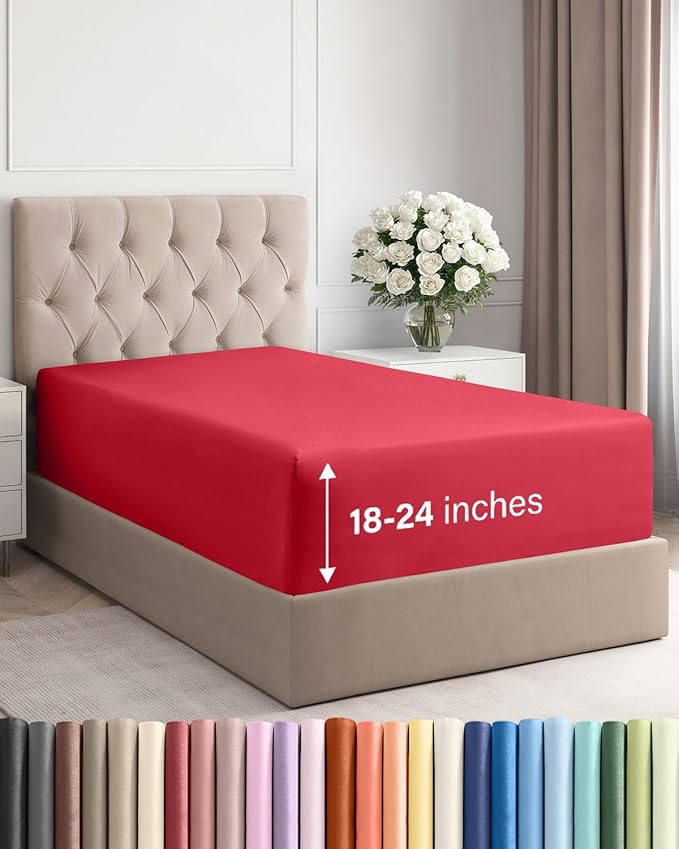 Extra Deep Twin XL Fitted Sheet by CGKUnlimited