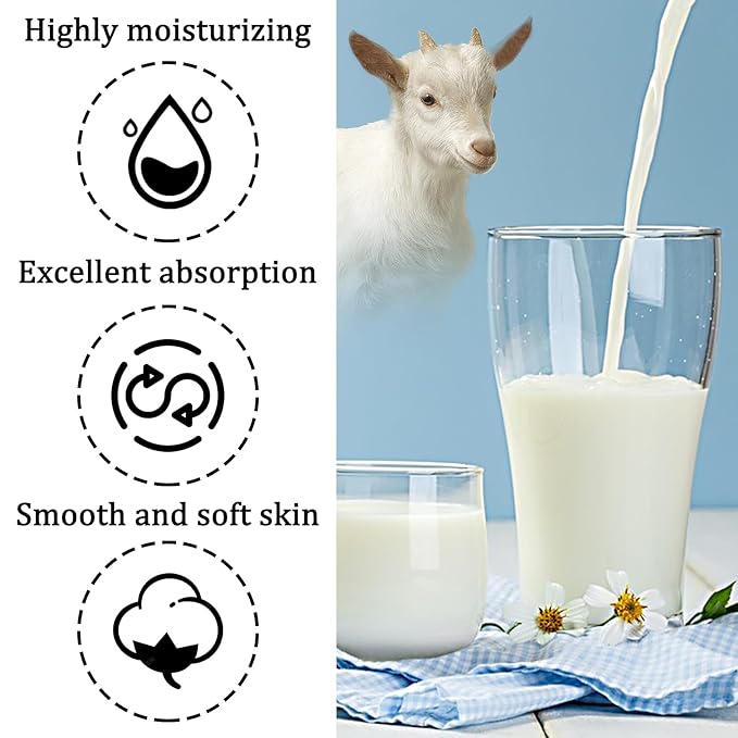 Goat Milk Body Wash, Gentle Silk Soft Foaming Milk Bath, Moisturizing Body - Image 5
