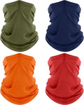 ROXUN 4 Pack Neck Gaiter, Cooling Breathable Face Mask UV Protection Scarf by Roxun