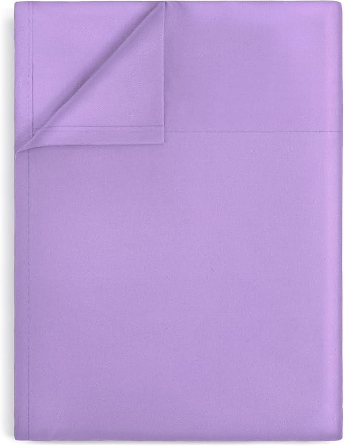 Lirex White Twin Flat Sheet Only, Ultra Soft & Breathable Brushed 1800 by Lirex