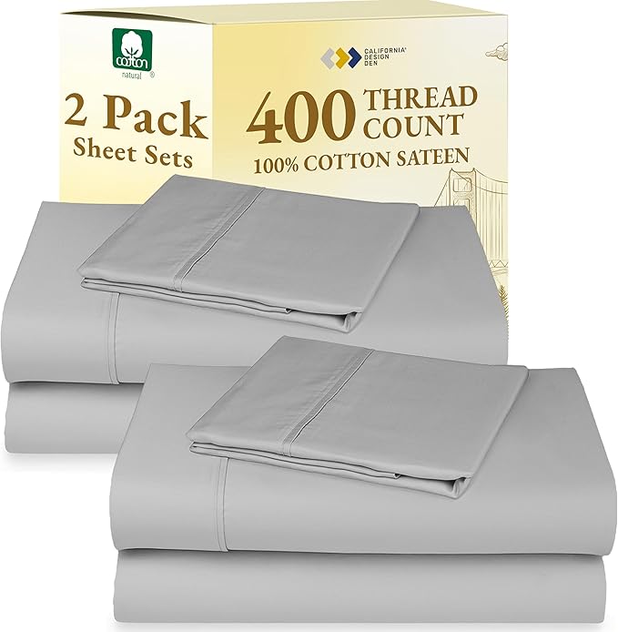 California Design Den 2-Pack Twin XL Sheet Set Cotton by CaliforniaDesignDen