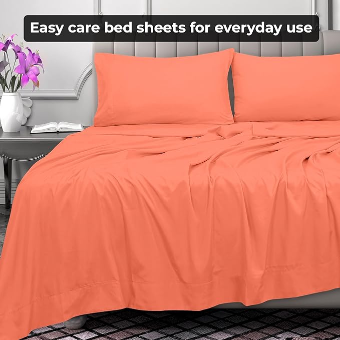 Royale Linens 2 Pack Bulk Flat Sheet Set - Image 7