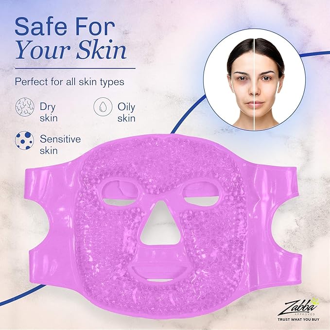Eye Mask Get Rid of Puffy Eyes Migraine Relief, Travel Therapeutic Hot Cold - Image 4