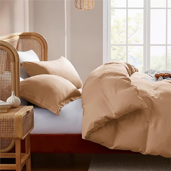 Nestl Mocha Brown Duvet Cover Queen Size - Image 7