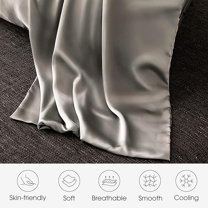 100% Silk Pillowcase for Hair and Skin Toddler Size 2 Pack Mulberry Silk Pillow - Image 3