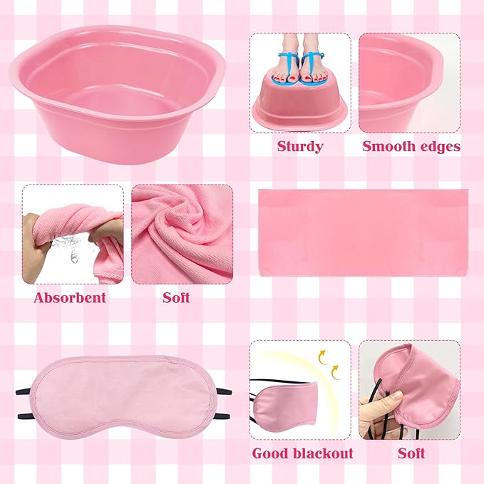 36 Pcs Kids Foot Spa Kit for Girls, Spa Party Supplies for Girls - Image 3