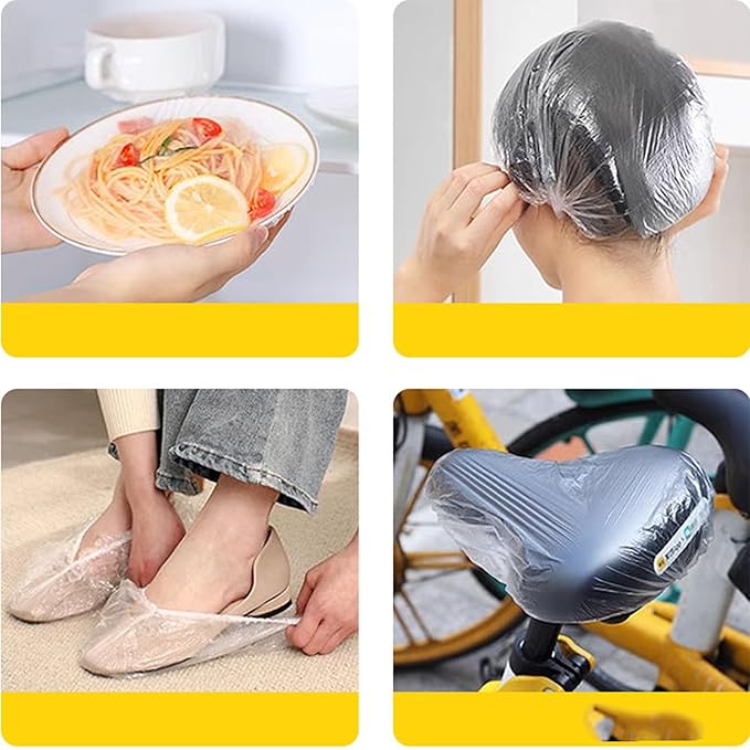 200 PCS Disposable Shower Caps Thickened Waterproof Hair Bath Caps - Image 6