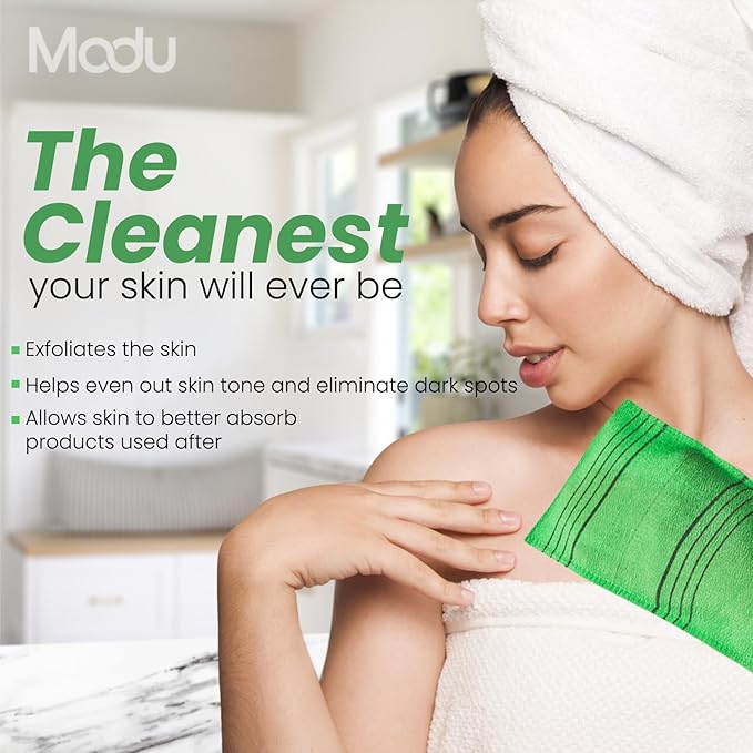 Modu Korean Exfoliating Mitts Large 5PCS – Exfoliating Gloves Body Scrubber - Image 7
