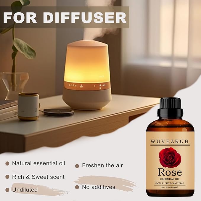 Rose Essential Oil, 120ML Pure and Natural - Image 5