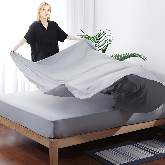 Flat Sheet Only Twin Size, 400 TC 100% Egyptian Cotton Flat Sheet - Image 6