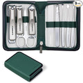 FAMILIFE Manicure Kit for Women, Stylish Green Travel Manicure Set for Home by FAMILIFE