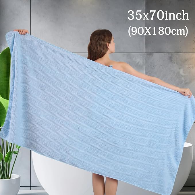8 Piece Bath Towel Set-2 Oversized Bath Sheets, 2 Hand Towels, 4 - Image 2