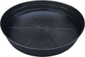 25 Inch Extra Large Planter Saucer, Extra-Deep 4.25 in Black Drip Trays by LWALRS