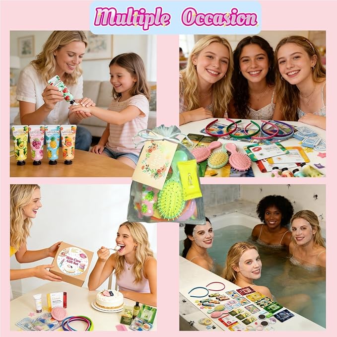204PCS Spa Party Supplies for Women, Spa Party Favors Include Facial Masks - Image 7