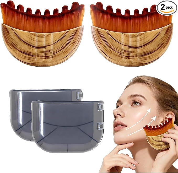 Lymphatic Contour Face Brush, Super Soft Manual Lymphatic Drainage Massager by Unknown