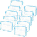 Tbestmax 10 Pack Clear Cosmetic Bags Makeup Bags Portable Waterproof TSA by Tbestmax