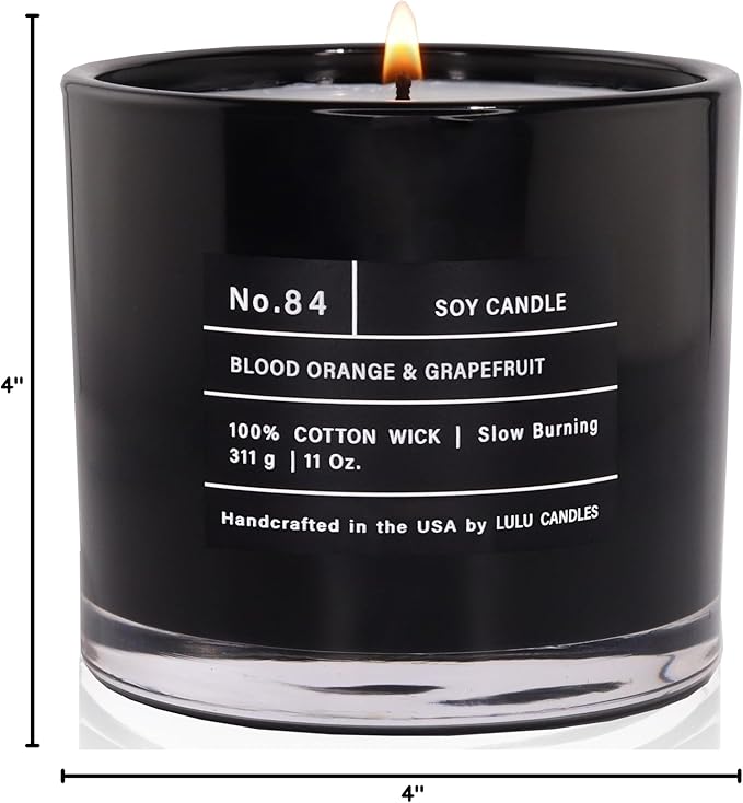 Lulu Candles | Blood Orange & Grapefruit | Smells Citrusy & Uplifting | Luxury - Image 2