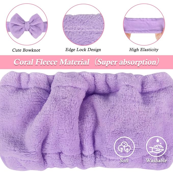 Shintop Spa Headband, Soft Makeup Headband - Image 7