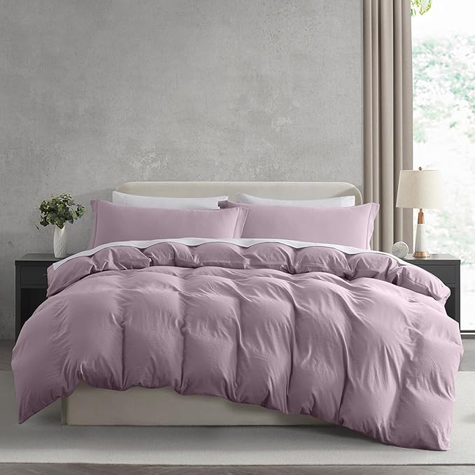 Nestl Dusty Purple Duvet Cover Full Size by Nestl